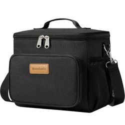 Lunch bag for Women/Men,Reusable Lunch Box Leakproof Cooler Bag for Adult,Collapsible Lunch Bag with Adjustable Shoulder Strap for Work Office Picnic 