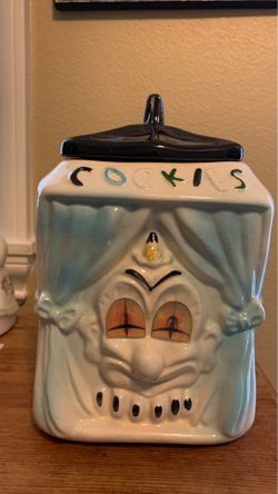 Vintage American Bisque Clown Flasher Cookie Jar