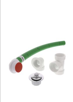 Watco Flexible Bath Waste With Lift And Turn -Chrome