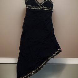 Vintage Holidays Black sequins Semetrical Dress Size Medium