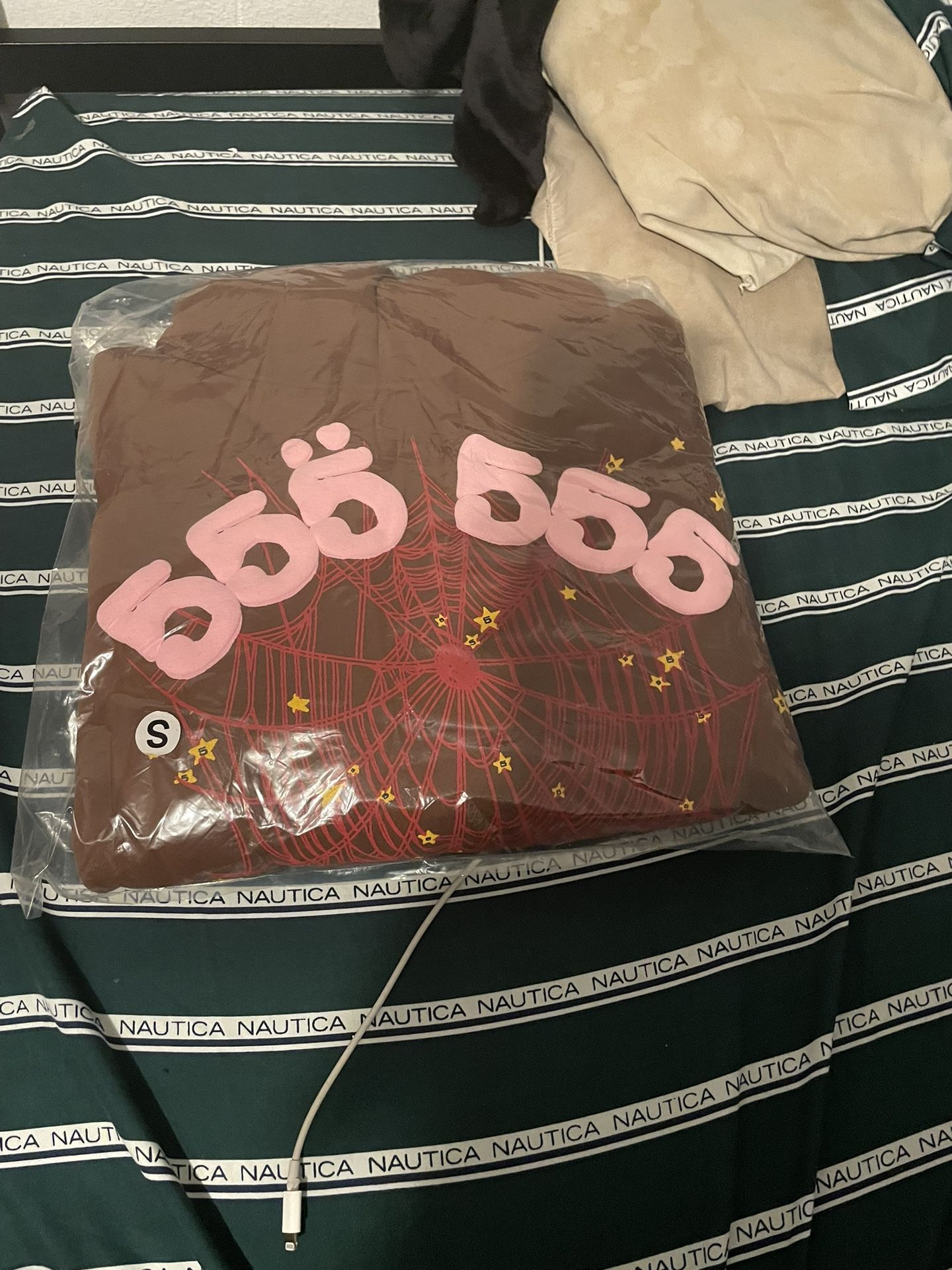 Brown Sp5der Hoodie