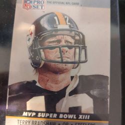 1990 Pro Set Super Bowl MVP 13 TERRY BRADSHAW Football Card

