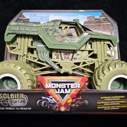 2023 Monster Jam Soldier of Fortune 1:24 Scale Series 19 Spin Master True Metal