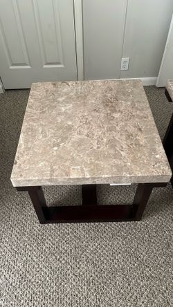 Twin Marble Side Tables