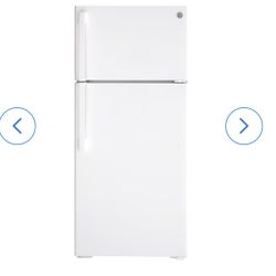 Must Sell Today! GE - 16.6 Cu. Ft. Top-Freezer Refrigerator with LED Interior Lighting - White