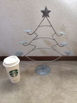 Christmas tree candle holder