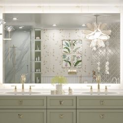 68x38” Brand New Backlit LED Bathroom Mirror 