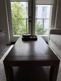 Living Spaces Voyage Brown Rectangular Coffee Table