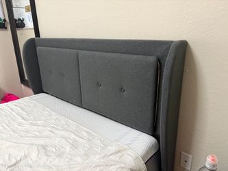 Queen size bed fram with LED lights