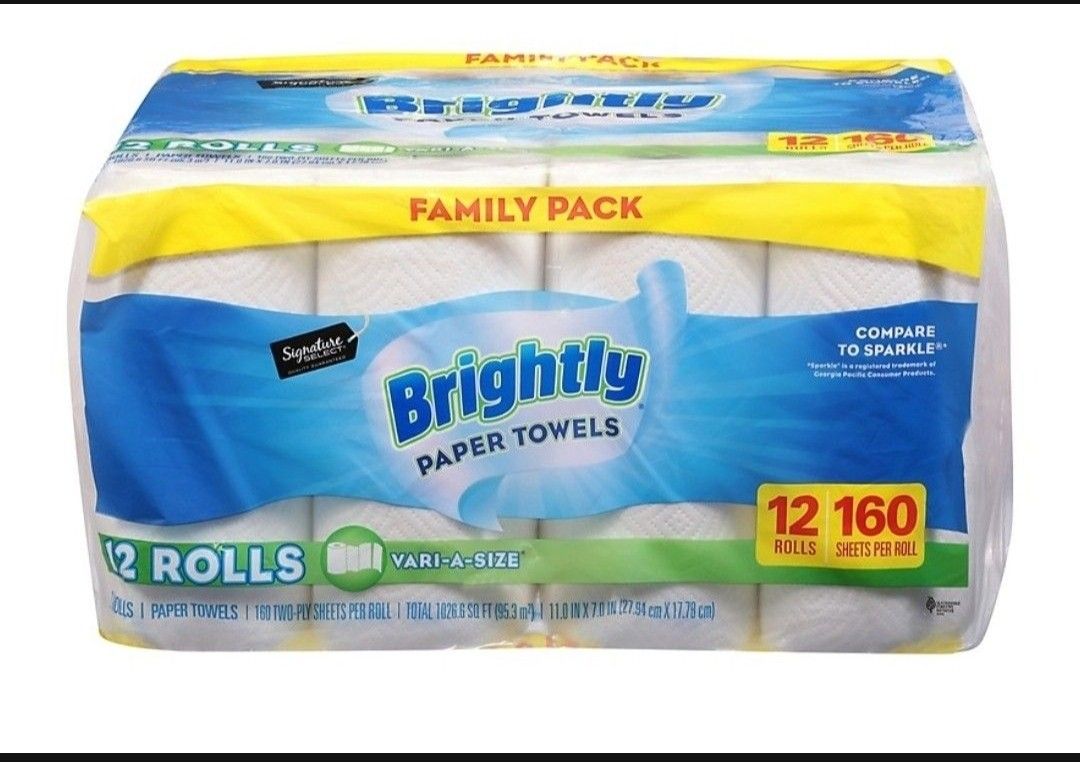 Brand New Paper Towels 12 Rolls 
