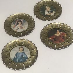 Vintage Brass Metal Wall Art