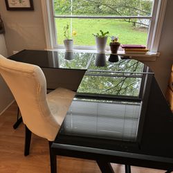 Office Desk (L-Shape Glass)