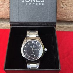 Jones New York Men's Quartz Watch – Silver Tone