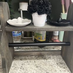 Paper Towel Holder With Top Shelf 