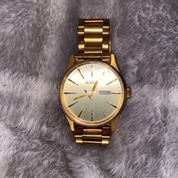 Gold Nixon Watch 