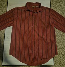 Red long sleeve dress shirt