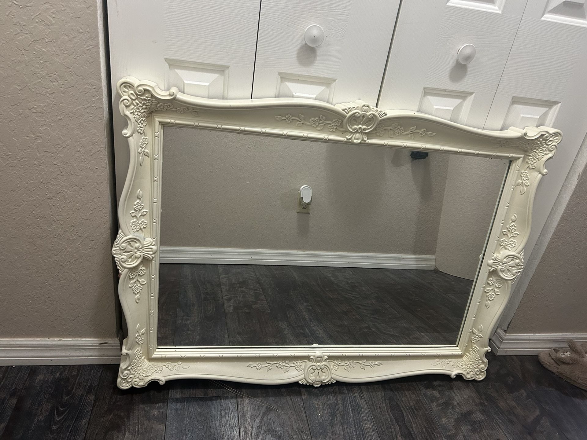 Antique White Mirror