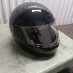 Full Face Motorcycle Hellmit Med Very Good Cond Black