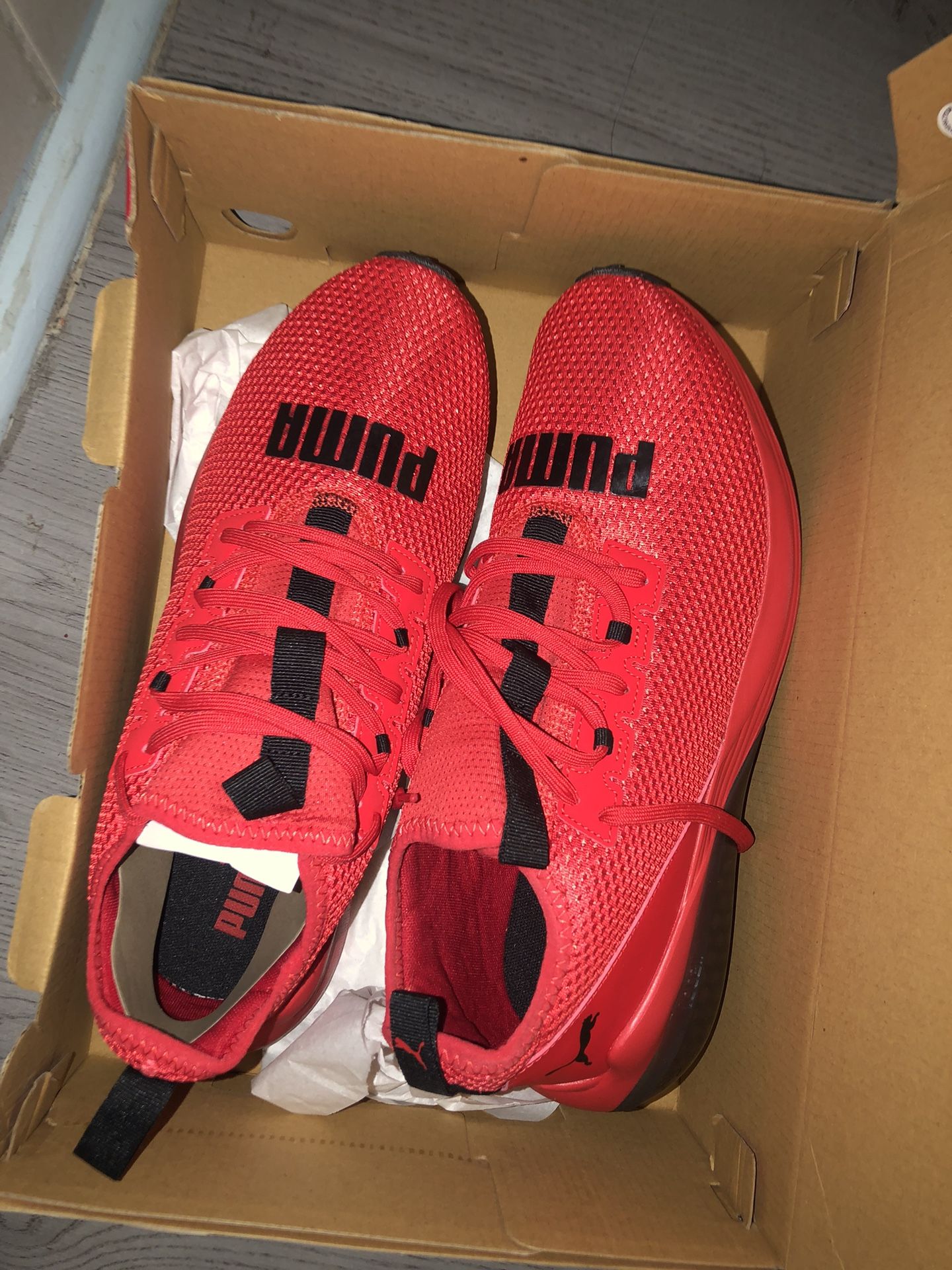 Brand New Red Pumas Size 10