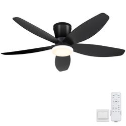 Surtime 42in Black Ceiling Fan