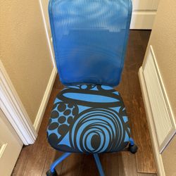 Office Chair, Blue And Black Color