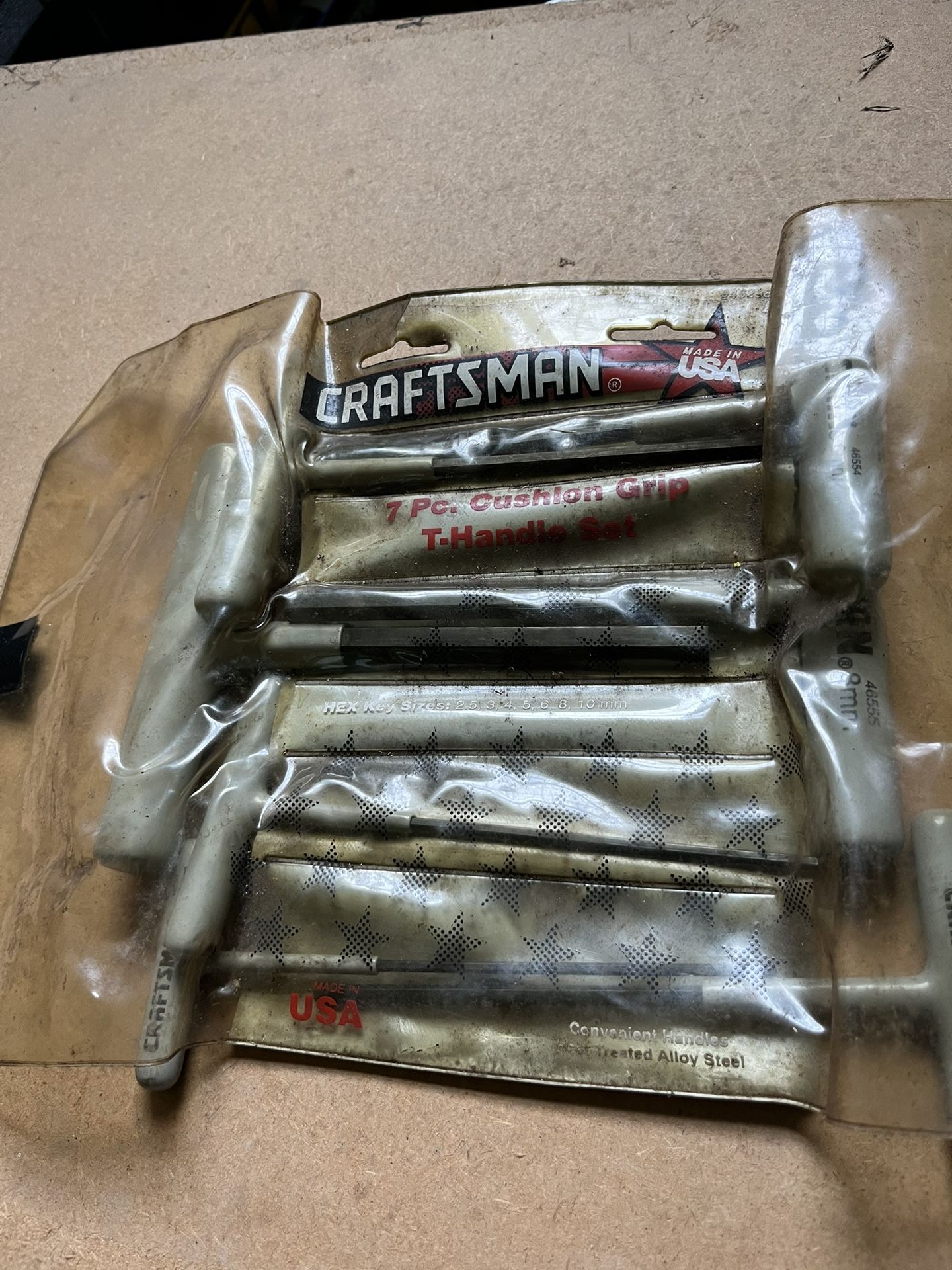 Craftsman Metric 7 Pc Cushion Grip T-Handle Hex Set