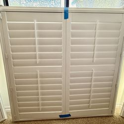 WHITE SHUTTERS - 3 Sets Of 3 