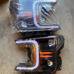 18-20 Ford F-150 LED Sequential Headlights Faros Calaveras Micas Luces 