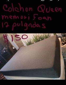 Colchon Queen Memory Foam Usado Limpio
