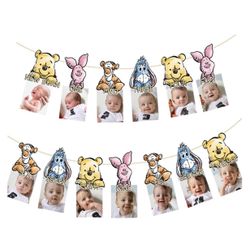 Winnie Party Banner For 1st Birthday 