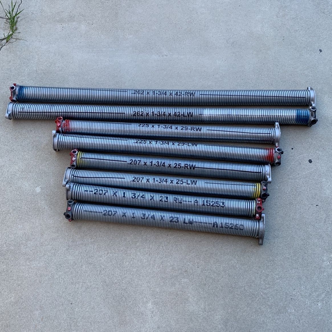 Garage Door Torsion Springs New Lots Of Sizes