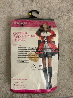 Gothic Red Riding Hood Costume Medium
