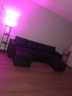 Black Modular Sofa sectional