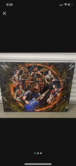 Foo Fighters Canvas Hand Painting