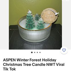ASPEN Christmas tree Candle 