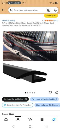 Windshield replacement rubber