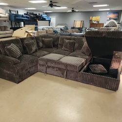 Storage And POP SLEEPER Sectional SUPER POPULAR.  MORE COLORS 