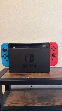 Nintendo Switch with Neon Joy-Cons and Dock