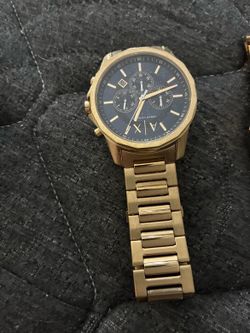 Gold Armani Exchange watch