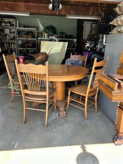Vintage Oak Claw table