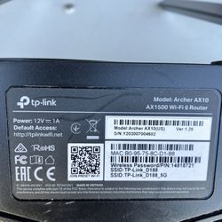 TP Link WiFi 6 Router 