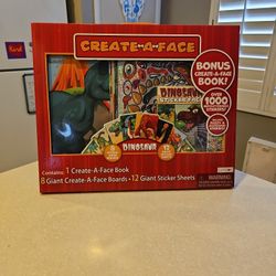 Dinosaur Create a Face Kit, Holiday Gift for Kids, Ages 3+

