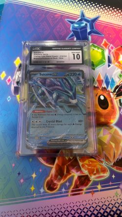 CGC Gem Mint Suicune Ex Pokemon 2023 Trading Card Game Classic - 010/034 Blastoise/Suicune Ex Deck - Holo