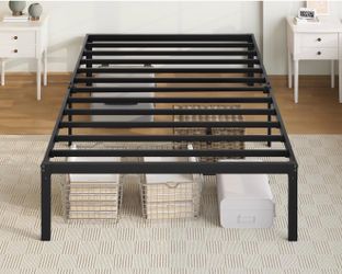 Black Metal Twin Size Bed Frame