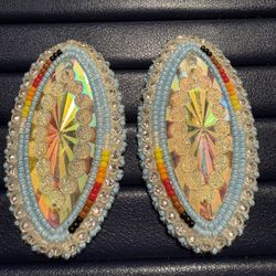 Beaded Native American Earrings Authentic