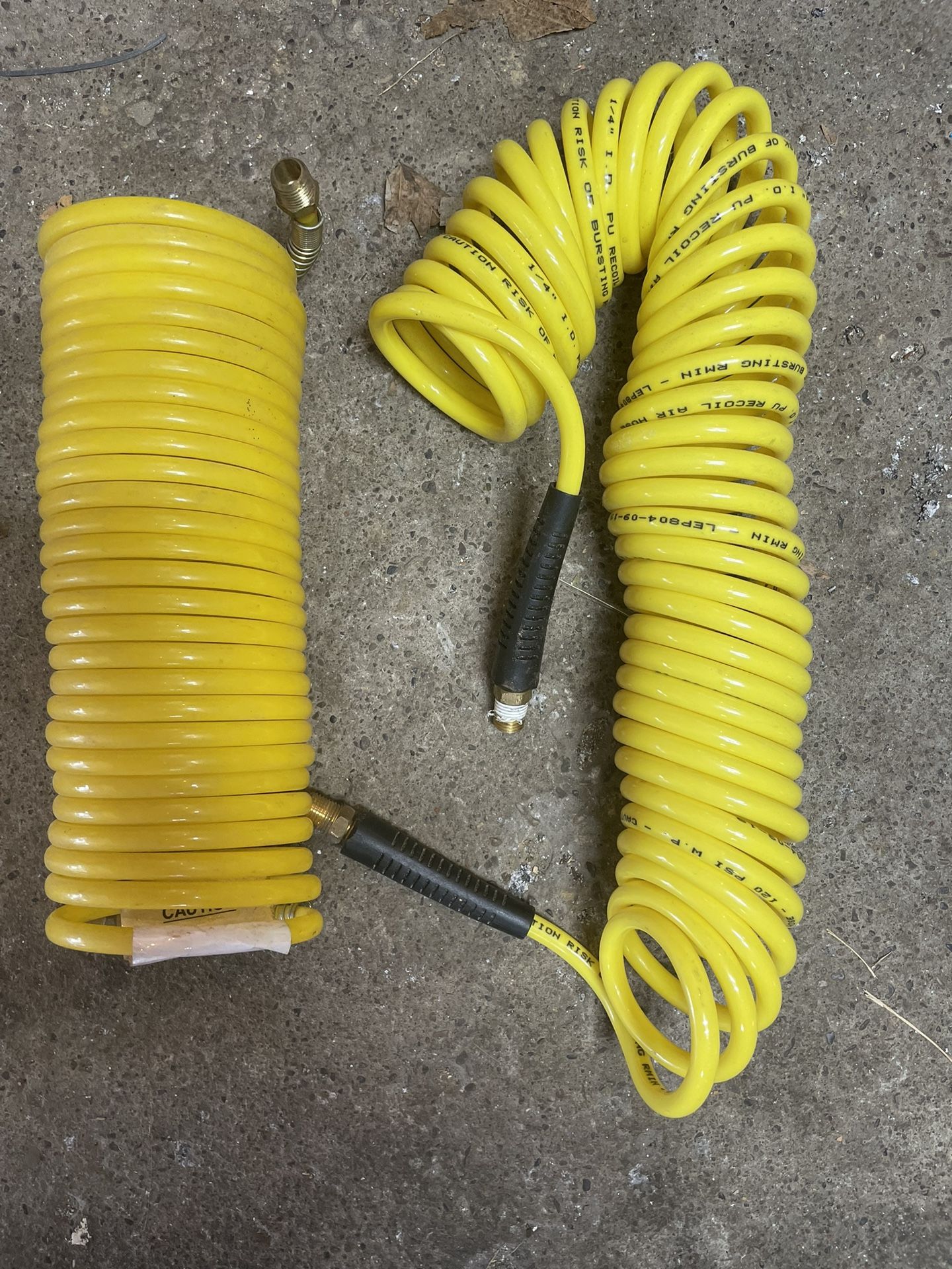 Two Coil Air Hoses