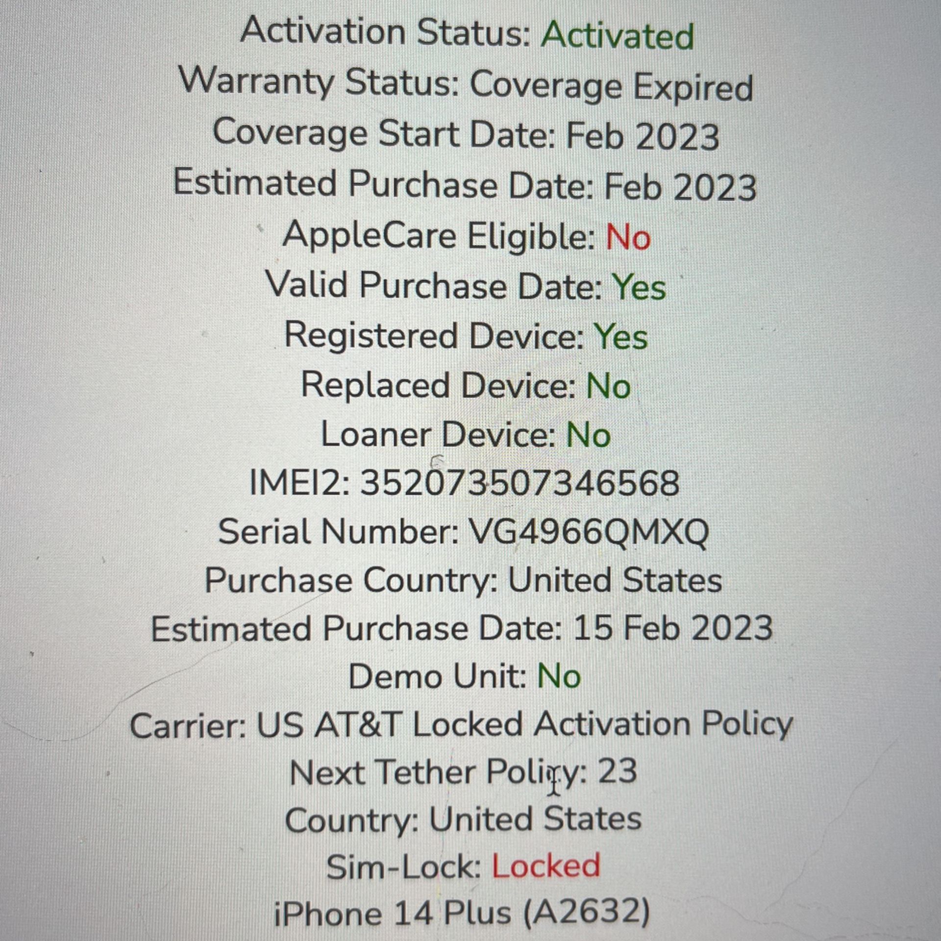 FOR PARTS) Apple iPhone 14 Plus 256GB for Sale in Lyndhurst, NJ - OfferUp