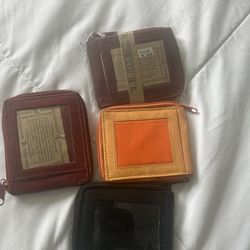 Genuine Leather Bi-Fold wallets 