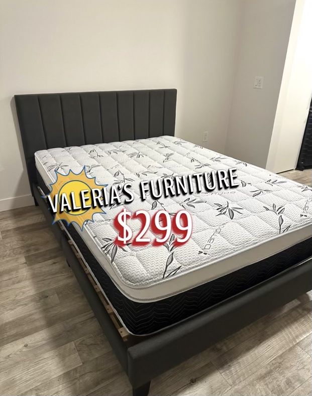 New Queen Bed With Mattress