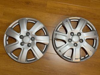 Pair (2) 2002 - 2006 Toyota Camry Hubcaps – 15” Silver